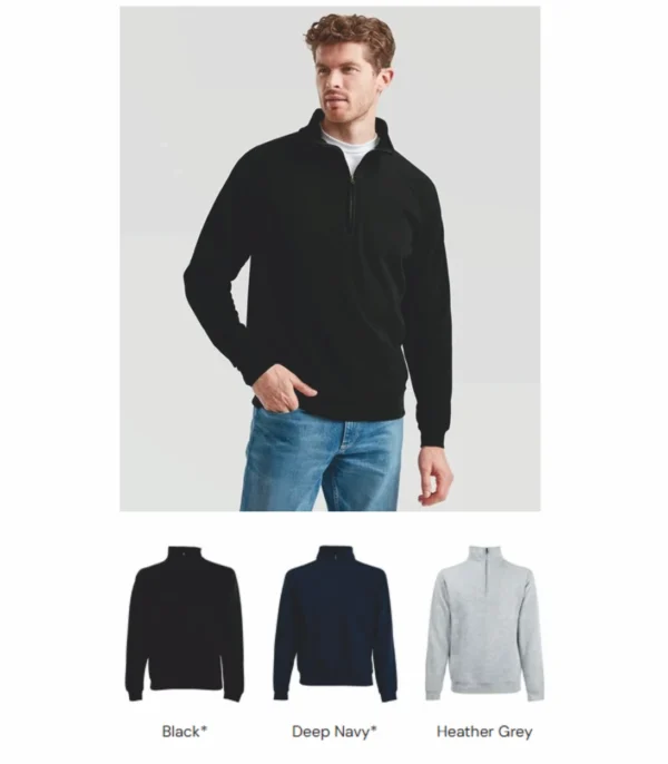 Fruit of the Loom  SS17 Classic Zip Neck Sweatshirt